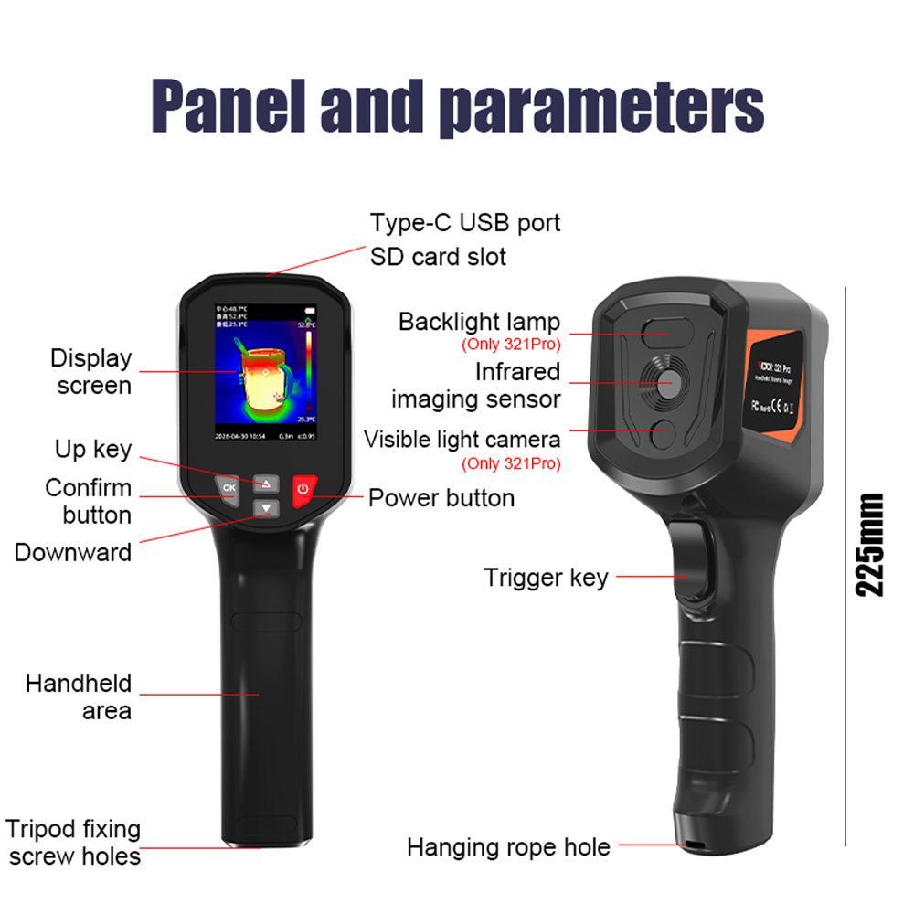 Nf 521 Thermal Imaging Camera - Termocamera a Infrarossi Portatile Victor 321